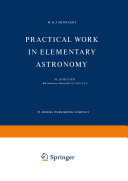 Practical Work in Elementary Astronomy Pdf/ePub eBook