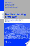 Machine Learning  ECML 2003