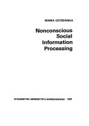 Nonconscious Social Information Processing book
