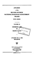 Awards of the Second Division, National Railroad Adjustment Board, with an Appendix ...