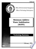 Minimum Additive Waste Stabilization  MAWS  Book