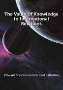 The Value Of Knowledge In International Relations