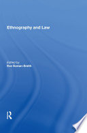 Ethnography and Law Book