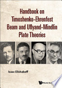 Handbook On Timoshenko ehrenfest Beam And Uflyand  Mindlin Plate Theories Book