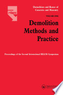Demolition Methods and Practice V1 Book PDF