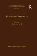 Volume 19, Tome VI: Kierkegaard Bibliography