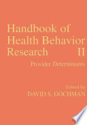Handbook of Health Behavior Research II Book
