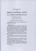 Proceedings, American Philosophical Society (vol. 5, no. 48)