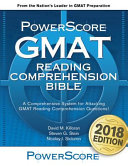 The Powerscore GMAT Reading Comprehension Bible Book PDF