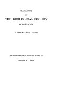 Transactions of the Geological Society of South Africa