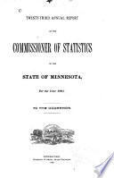 Annual Report of the Commissioner on the Statistics of Minnesota