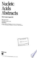 Nucleic Acids Abstracts