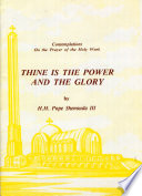 Thine is the Power and the Glory PDF Book By H.H. Pope Shenouda III