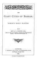 The Giant Cities of Bashan