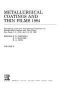 Metallurgical Coatings and Thin Films 1994