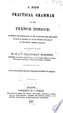 A New Practical Grammar of the French Tongue     Book PDF