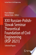 XXX Russian Polish Slovak Seminar Theoretical Foundation of Civil Engineering  RSP 2021 