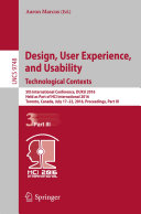 Design, User Experience, and Usability: Technological Contexts