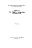 Studies on the Press in Sri Lanka and South Asia