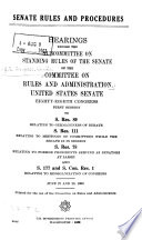 Senate Rules and Procedures