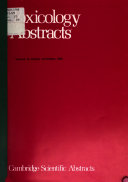 Toxicology Abstracts Book