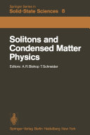 Solitons and Condensed Matter Physics