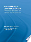 Managing Complex Governance Systems Book