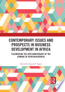 Contemporary Issues and Prospects in Business Development in Africa Book