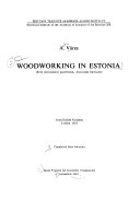 Woodworking in Estonia