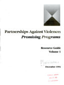 Partnerships Against Violence: Promising programs