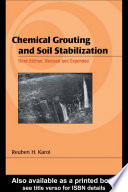 Chemical Grouting And Soil Stabilization  Revised And Expanded Book
