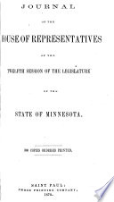 Journal of the House of Representatives  During the     Session of the Legislature of the State of Minnesota