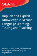 Implicit and Explicit Knowledge in Second Language Learning  Testing and Teaching