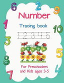 Number Tracing Book 12345 for Preschoolers and Kids Ages 3 5  Tracing Number with Color Interior Number 1 10