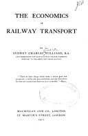 The Economics of Railway Transport Book
