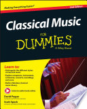 Classical Music For Dummies Book