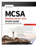 MCSA Windows Server 2016 Study Guide  Exam 70 741 Book
