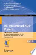 HCI International 2023 Posters