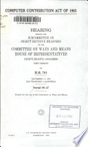 Computer Contribution Act of 1983