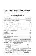 The Coast Artillery Journal