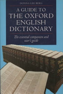 A Guide to the Oxford English Dictionary
