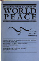 International Journal On World Peace