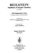 Beilstein Handbook of Organic Chemistry, Fourth Edition