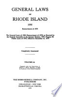 General Laws of Rhode Island, 1956 PDF Book By Rhode Island