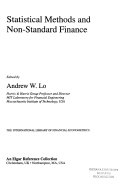 Statistical Methods and Non-standard Finance