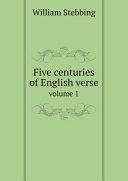 Five centuries of English verse Pdf/ePub eBook