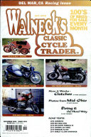 WALNECK S CLASSIC CYCLE TRADER  NOVEMBER 2000