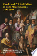 Gender and Political Culture in Early Modern Europe  1400 1800