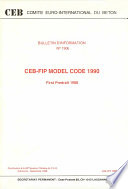 CEB FIP model code 1990 first predraft  2vol  B