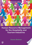 Human Resource Management for Hospitality  Tourism and Events